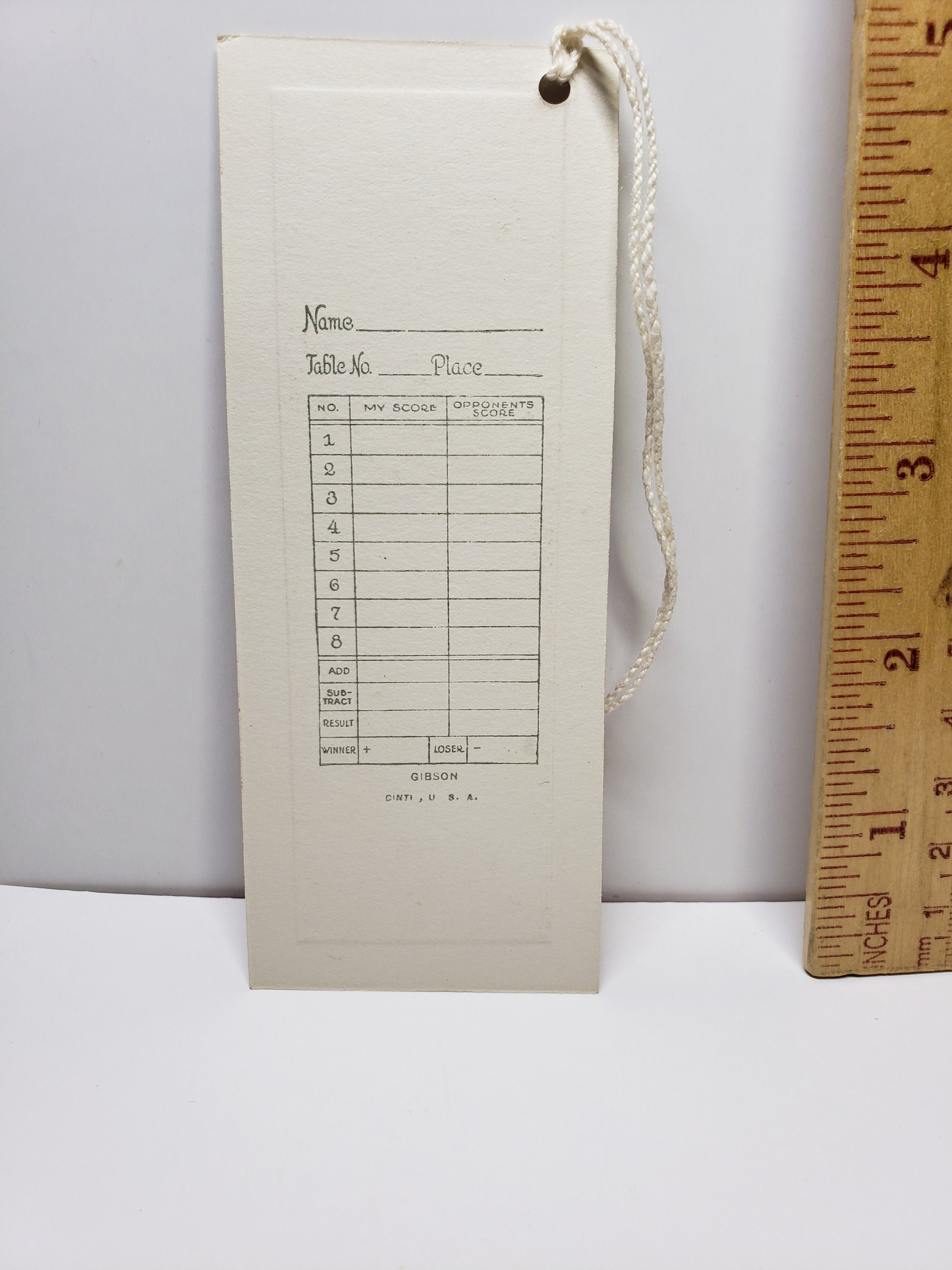 Vintage Art Deco Gibson Unused 1920’s-30’s Halloween Bridge Tally Card ...