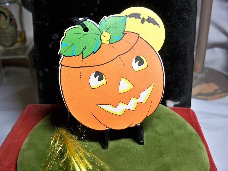 Vintage Unused 1930's-40's Die Cut Halloween Bridge Tally Jack O ...