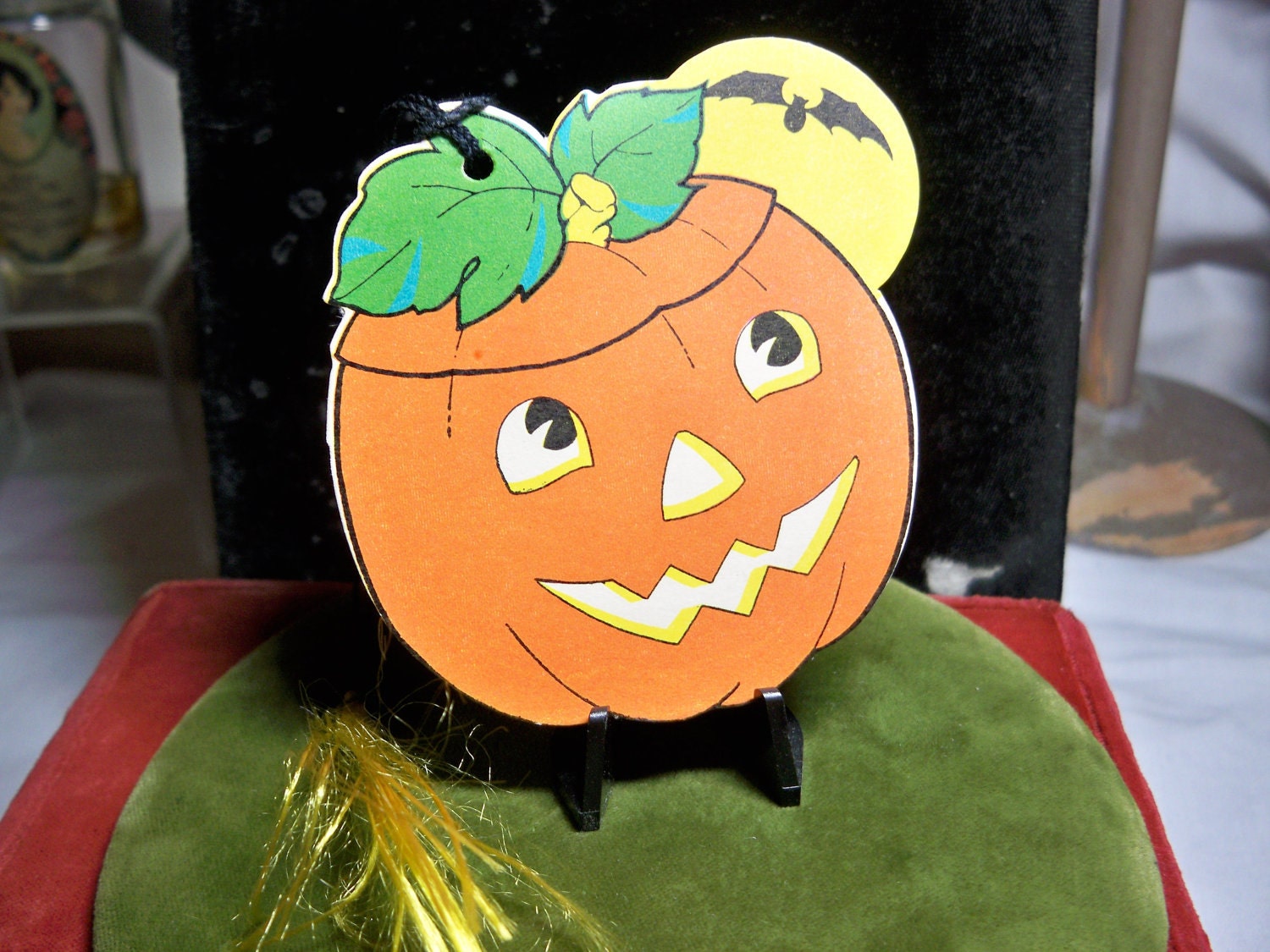 Vintage Unused 1930's-40's Die Cut Halloween Bridge Tally Jack O ...