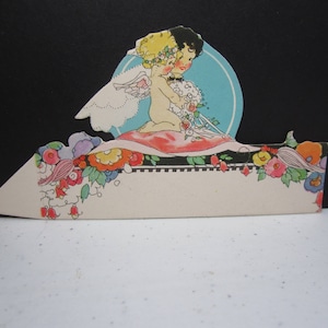Unused Art Deco 1920's Henderson Line Die Cut Fantasy Wedding Place ...