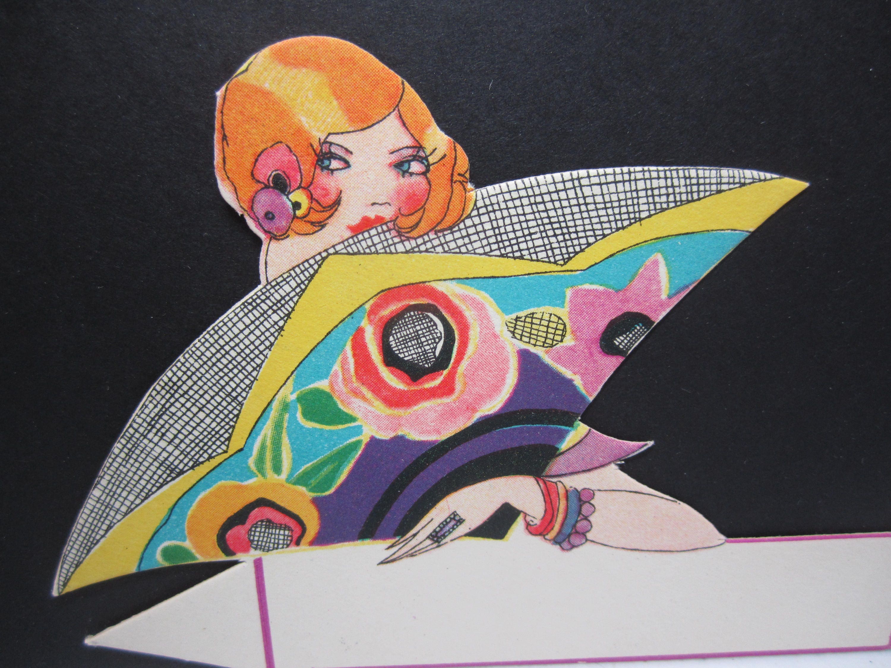Gorgeous Art Deco 1920's Unused Die Cut the Henderson Line Place Card ...