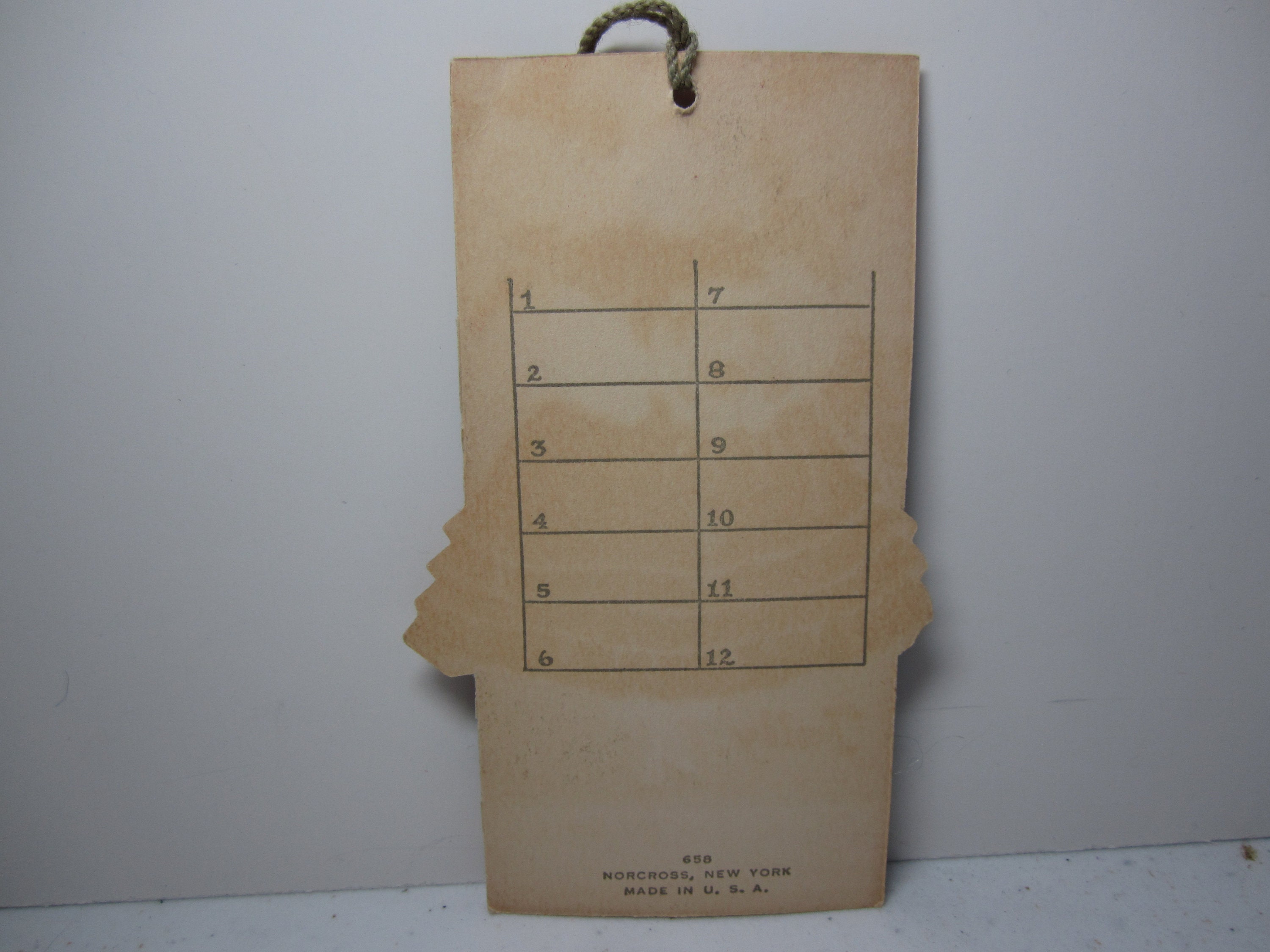 Very Pretty Unused Art Deco Die Cut Norcross 1930's Bridge Tally Card ...