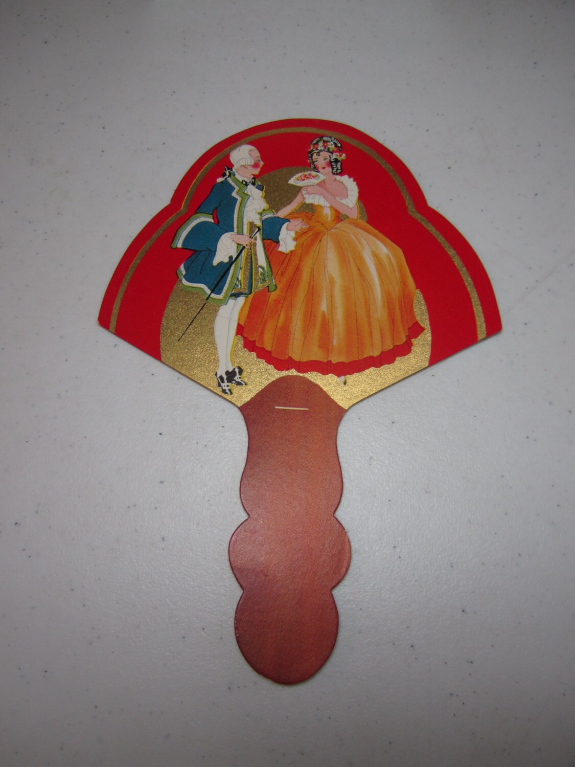Art Deco 1920's-30's Unused Die Cut Gold Gilded Colorful Bridge Tally ...