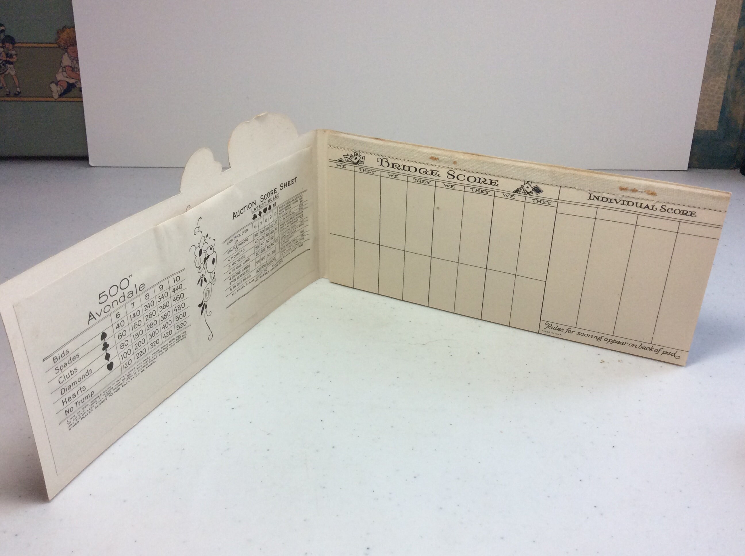 Colorful Art Deco 1920's-30's Unused Henderson Line Die Cut Bridge ...