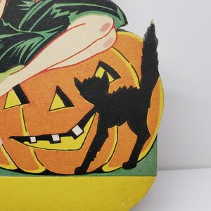 Art Deco 1920's-30's Unused Die Cut Henderson Line Halloween Bridge ...