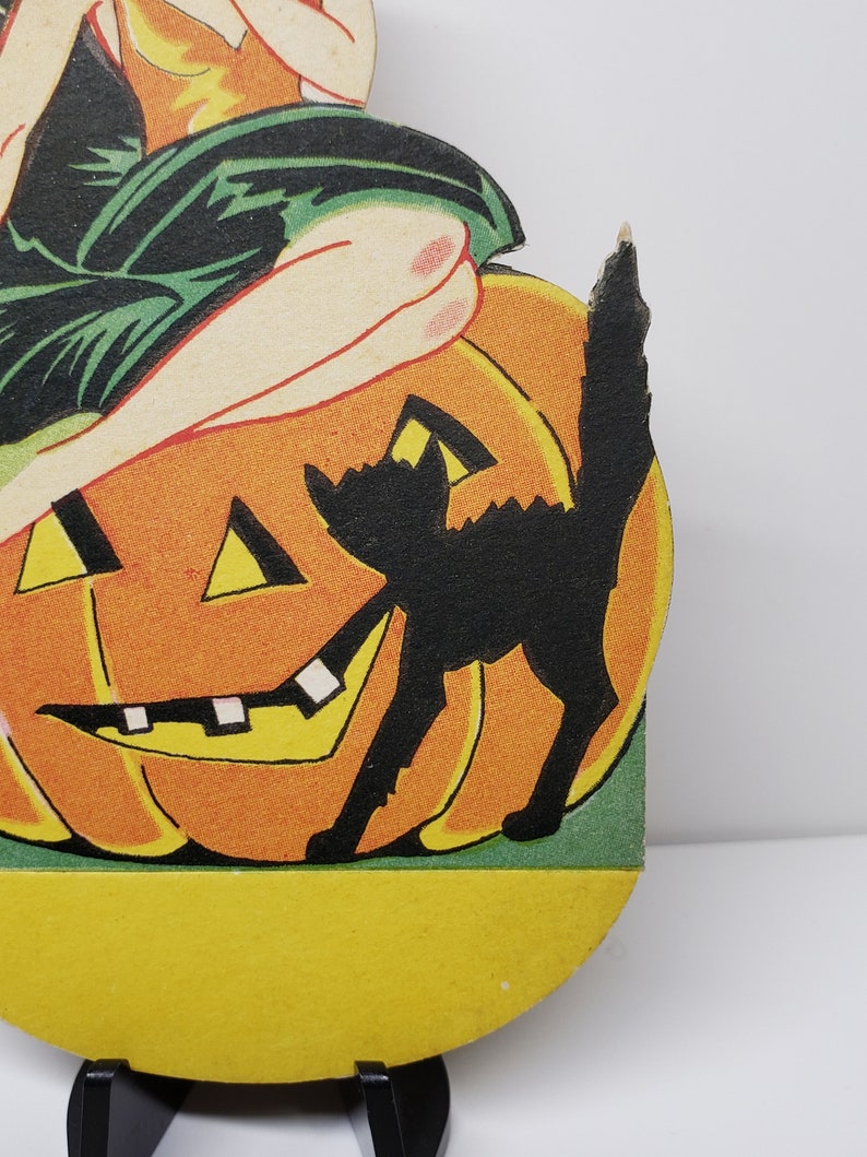 Art Deco 1920's-30's Unused Die Cut Henderson Line Halloween Bridge ...