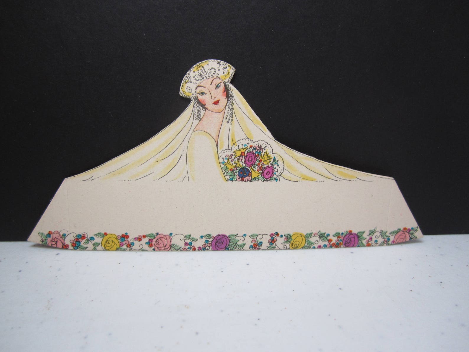 Fantastic Unused Art Deco 1920's-30's Die Cut Henderson Line Wedding ...