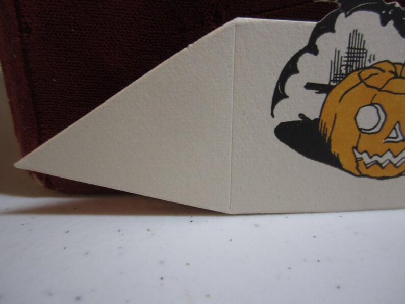 Vintage Unused 1920's Die Cut Halloween Place Card Jack O' Lantern ...