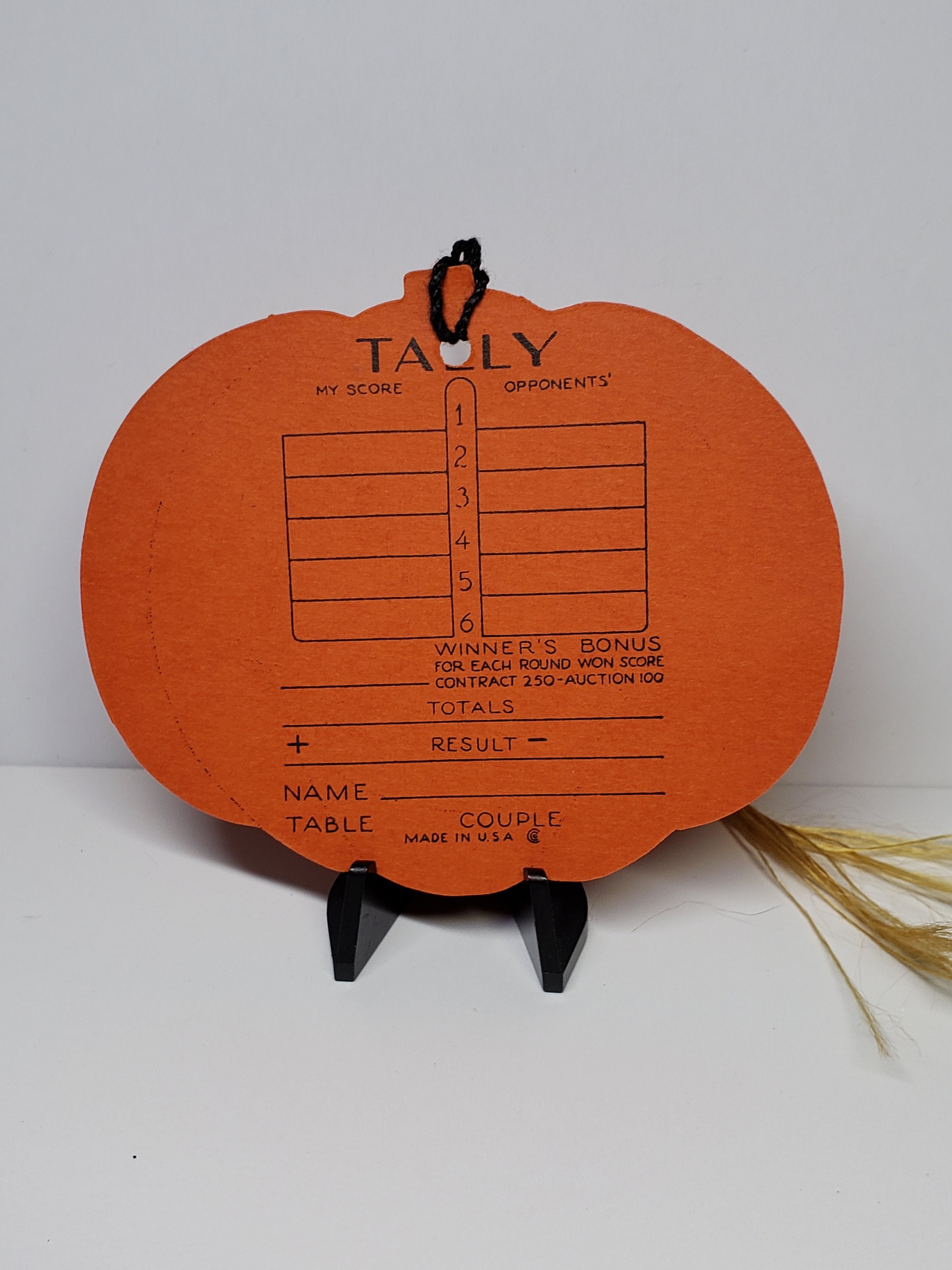 Vintage 1920's-30's Unused Die Cut Jack O'lantern Shaped Halloween ...