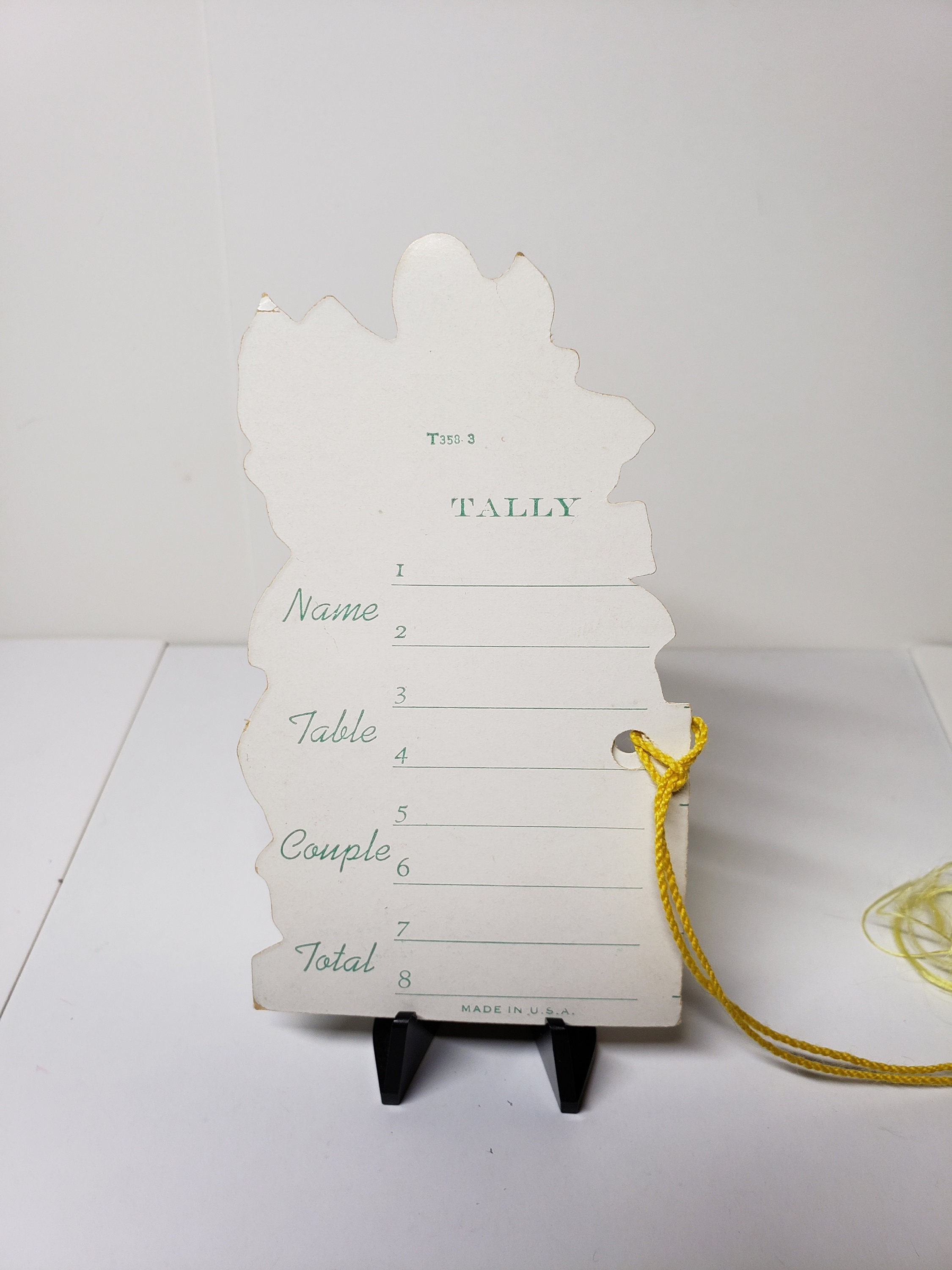 Vintage Art Deco Die Cut Unused 1930's Bridge Tally Pretty Lady With ...