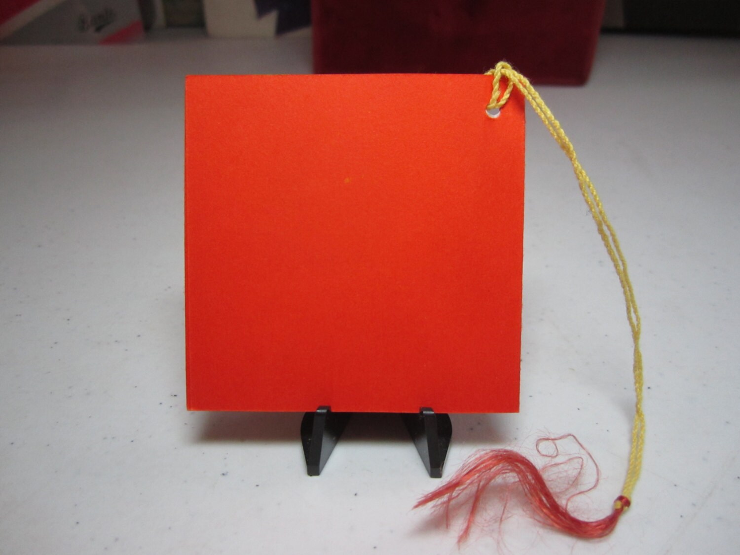 Vintage 1930's-40's Unused Art Deco Bright Orange Halloween Bridge ...