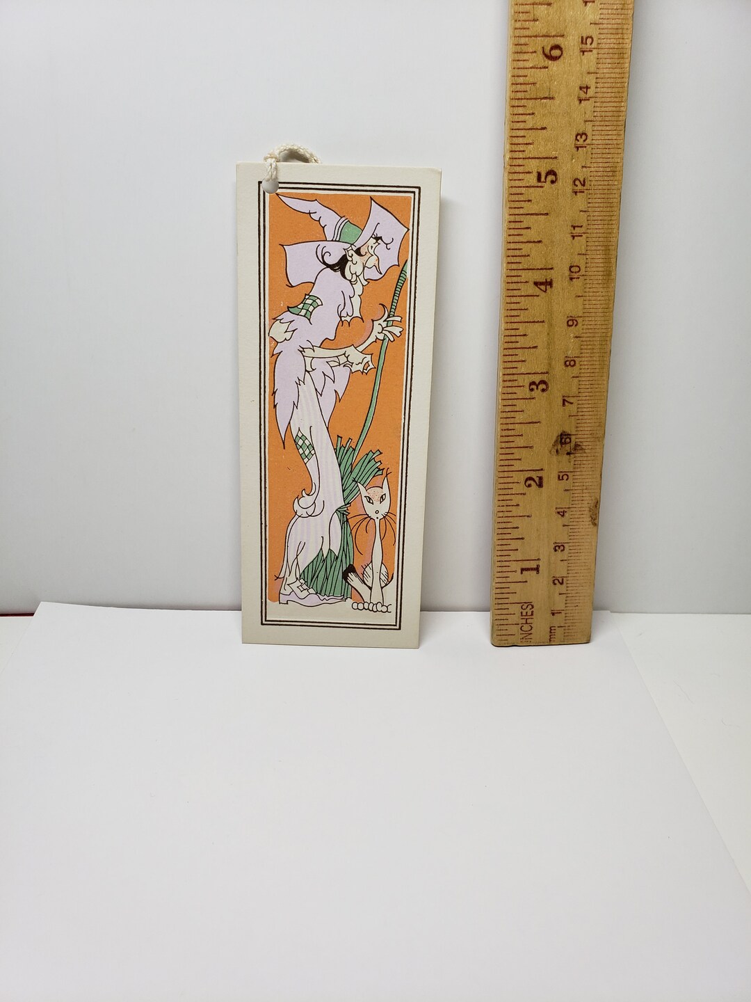 Vintage Art Deco Gibson Unused 1920’s-30’s Halloween Bridge Tally Card ...
