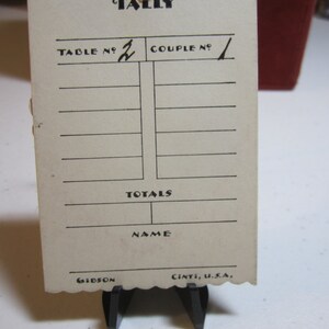 1930's Art Deco Unused Gibson Bridge Tally Card Silhouette of Lady on ...