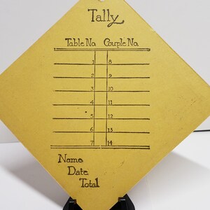 Vintage Unused 1920's Hallmark Halloween Bridge Tally Black Cat Wears ...