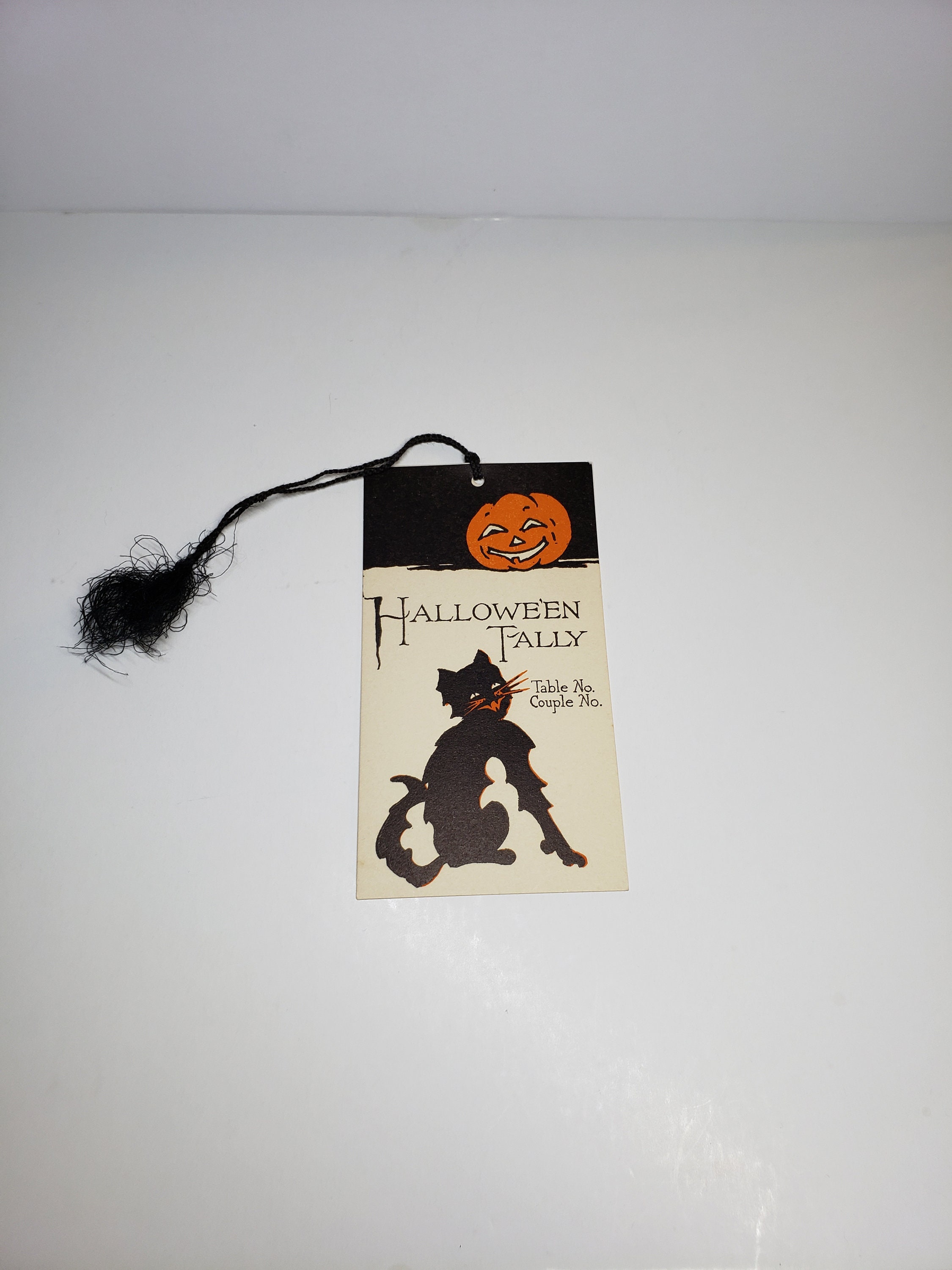 Vintage Unused 1920's-30's Gibson Halloween Bridge Tally Card Sly ...