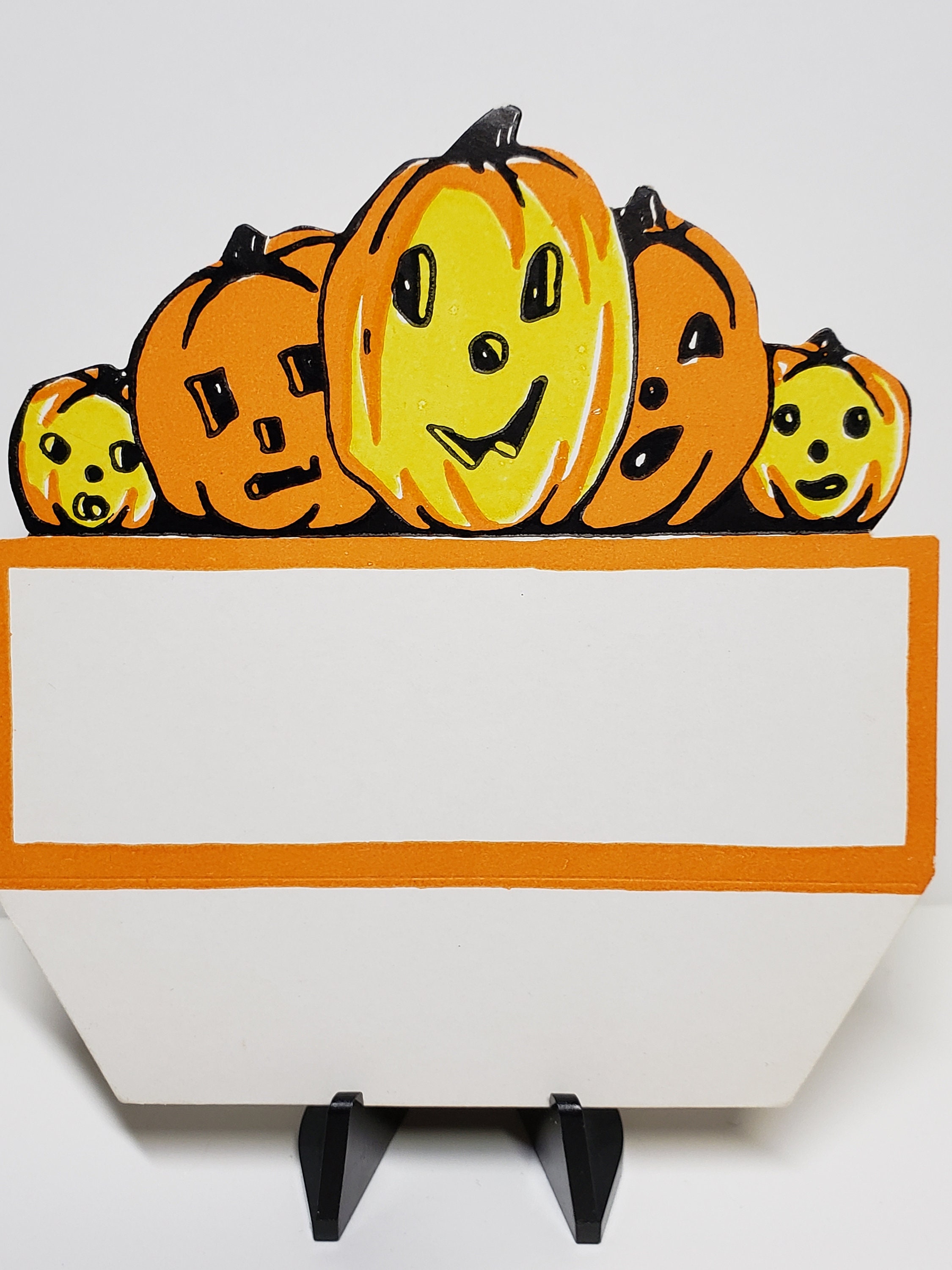Unused Die Cut Colorful 1930's Whitney Halloween Place Card 5 Jack O ...