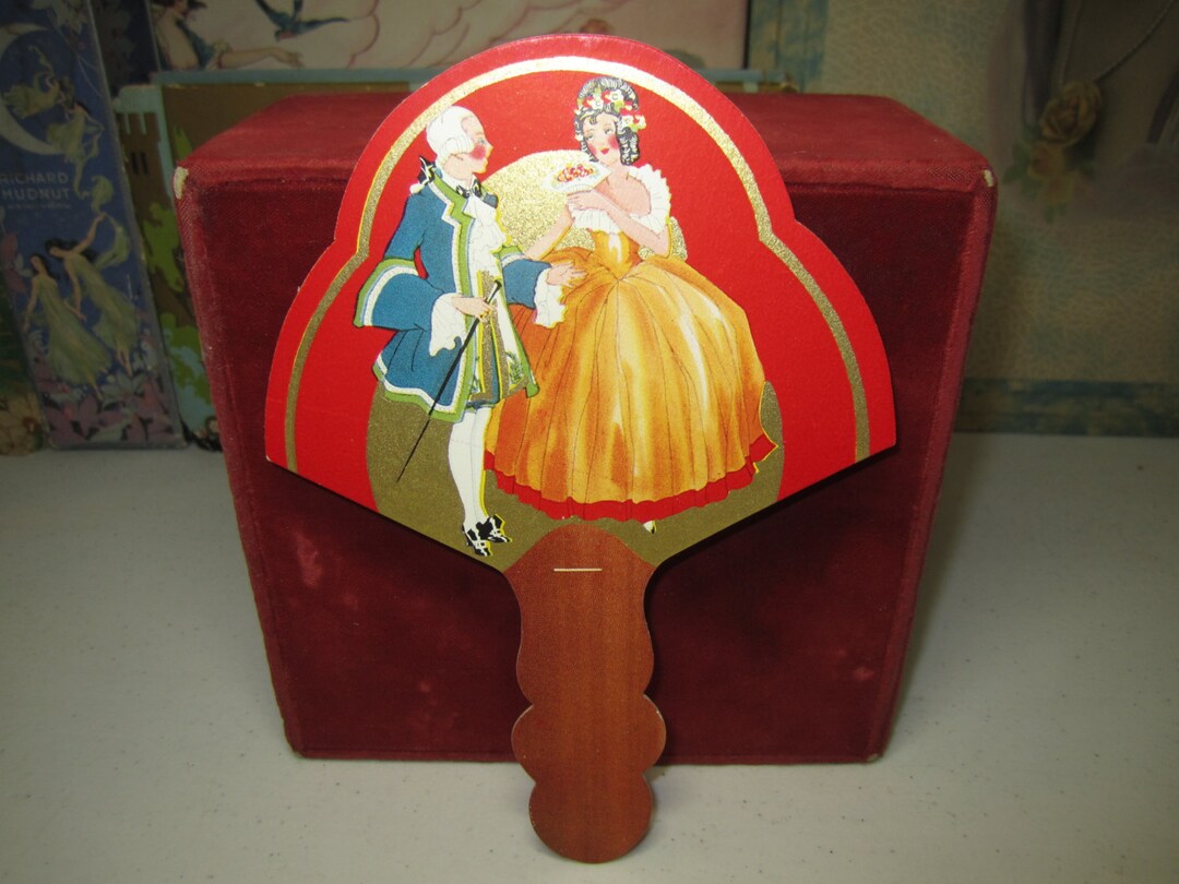 Art Deco 1920's-30's Unused Die Cut Gold Gilded Colorful Bridge Tally ...