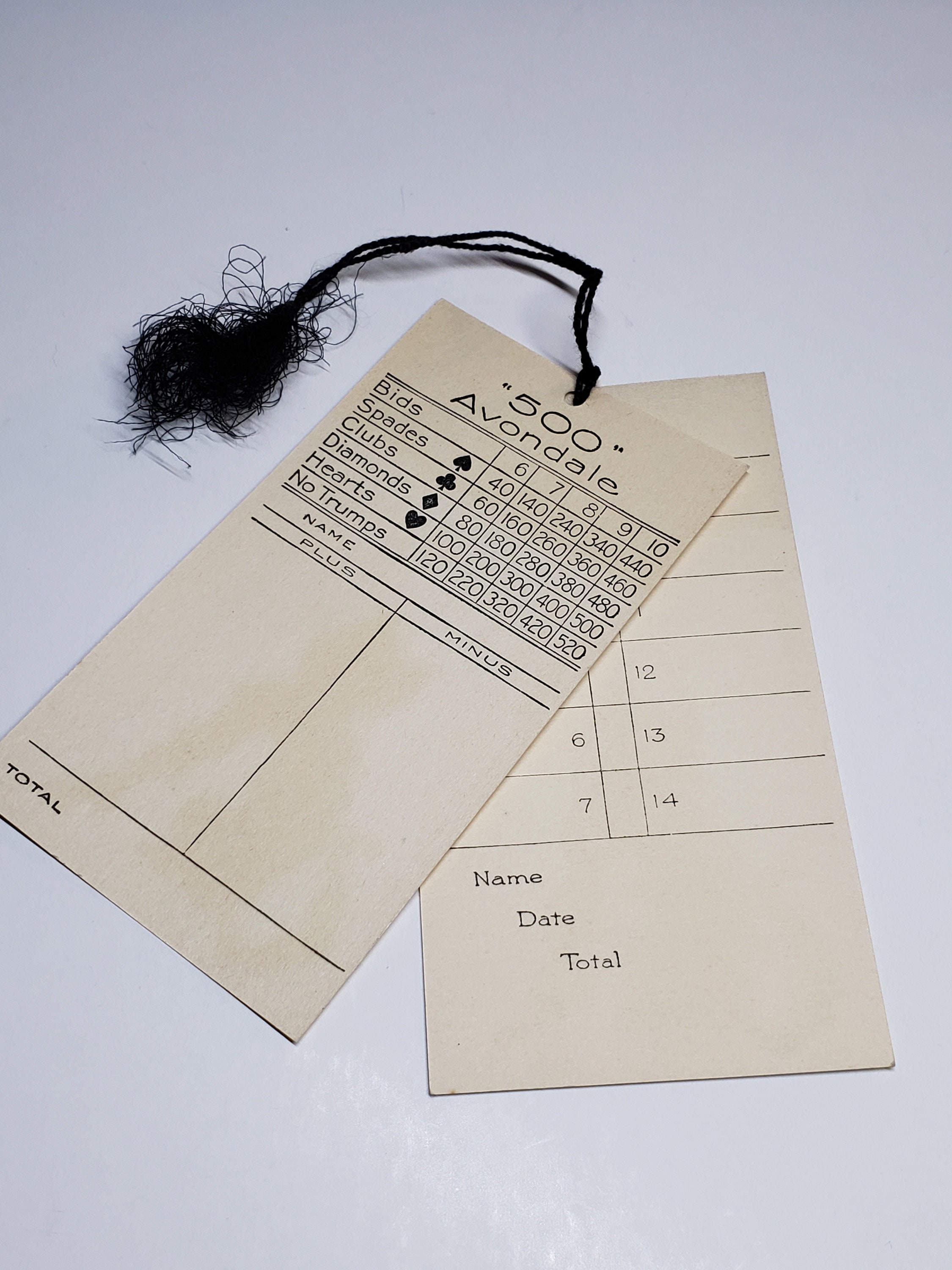 Vintage Unused 1920's-30's Gibson Halloween Bridge Tally Card Sly ...