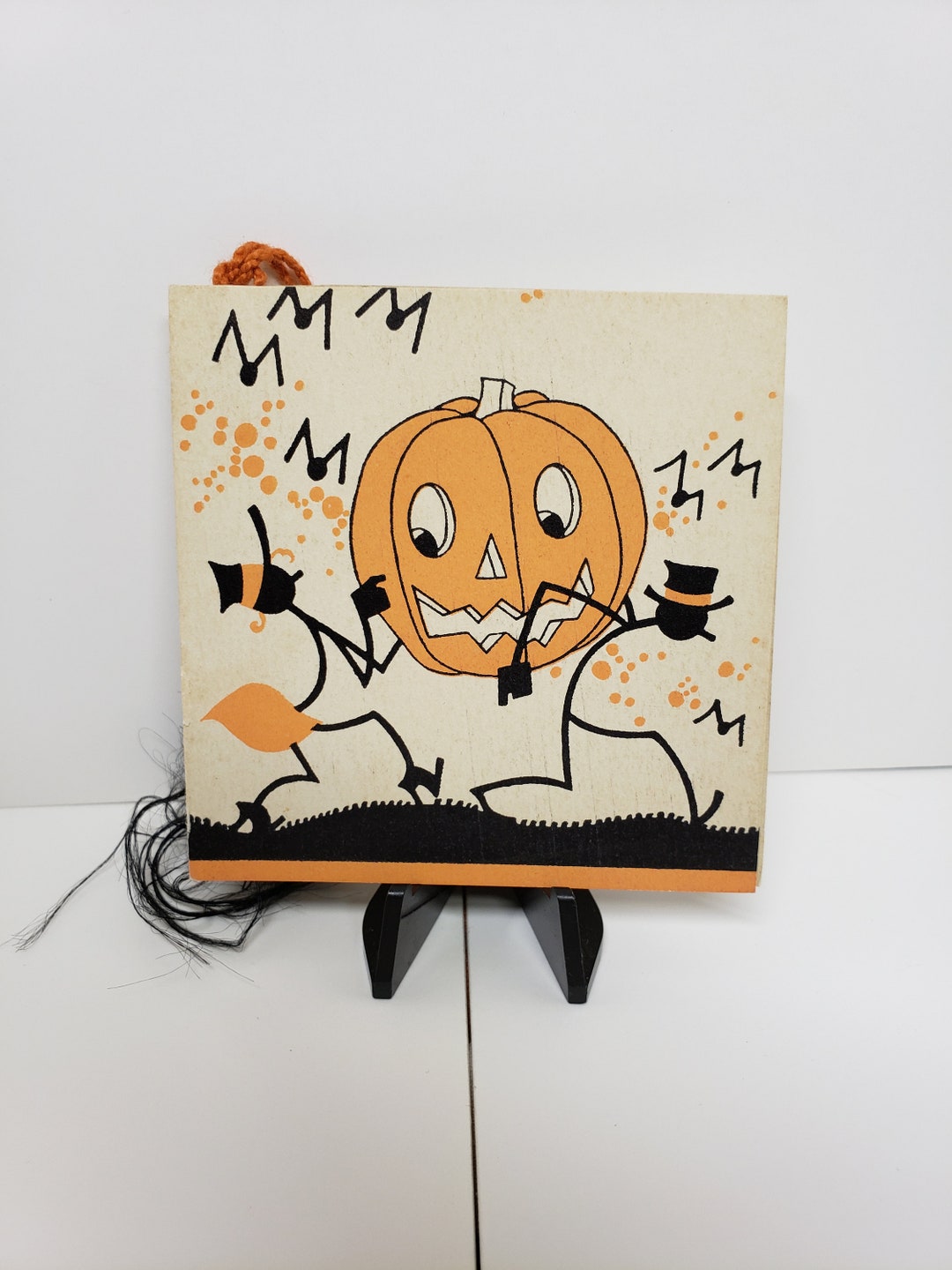 Vintage 1930's-40's Art Deco Unused Gibson Halloween Bridge Tally With ...