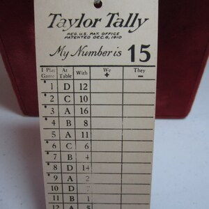 Gorgeous Unused Art Deco 1930's Colorful Bridge Tally Card Pretty Lady ...