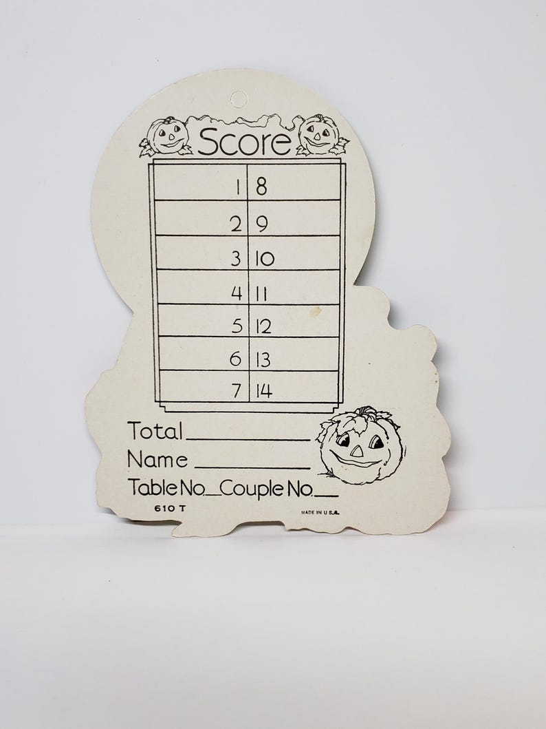 Art Deco 1930's Unused Die Cut Gold Gilded Halloween Bridge Tally Card ...