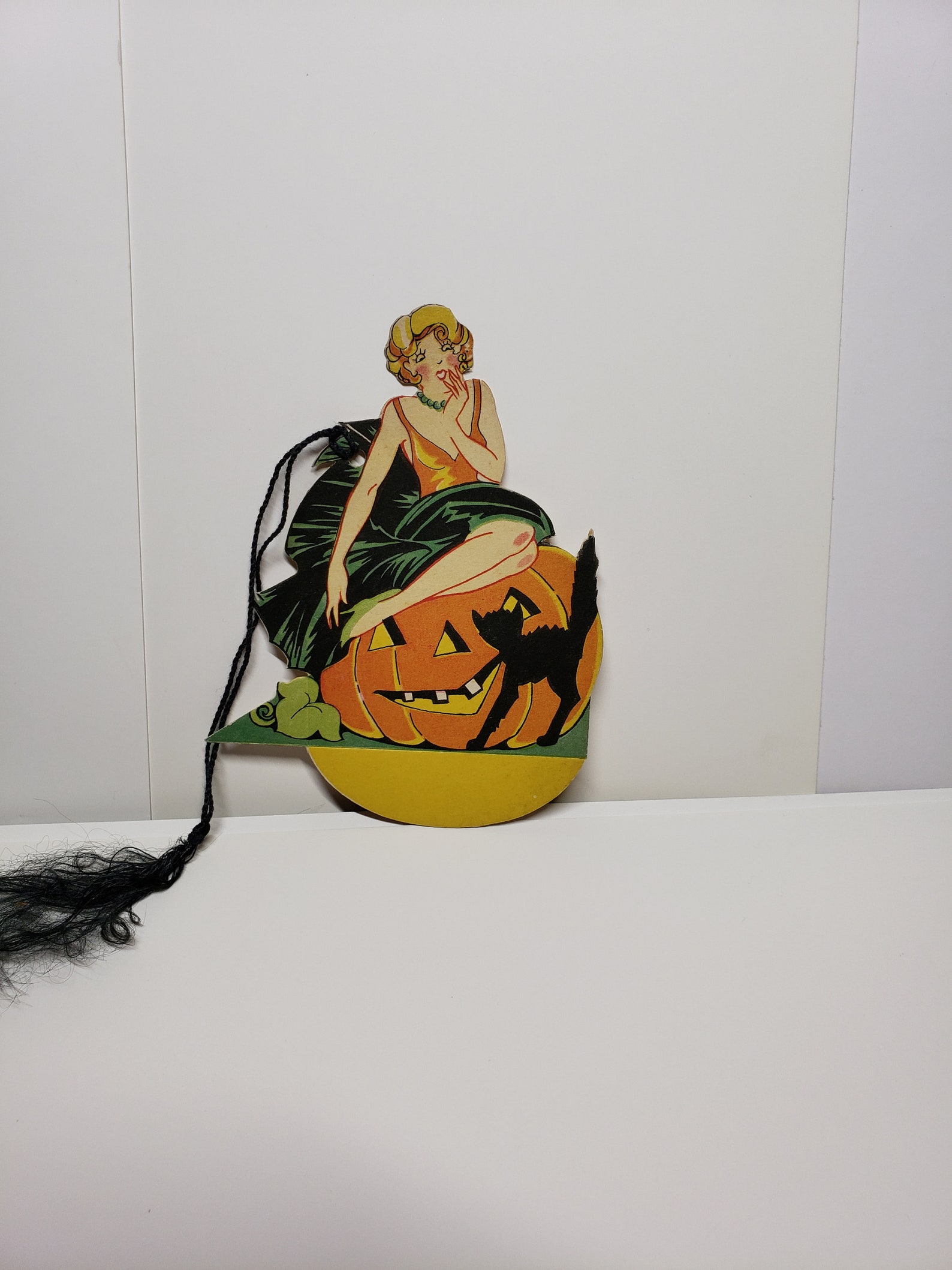Art Deco 1920's-30's Unused Die Cut Henderson Line Halloween Bridge ...