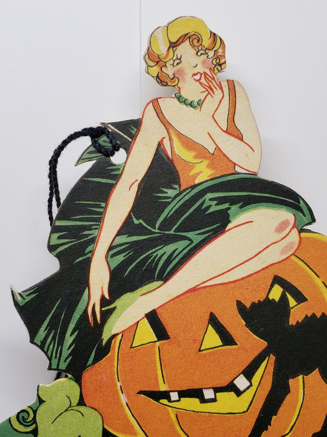 Art Deco 1920's-30's Unused Die Cut Henderson Line Halloween Bridge ...