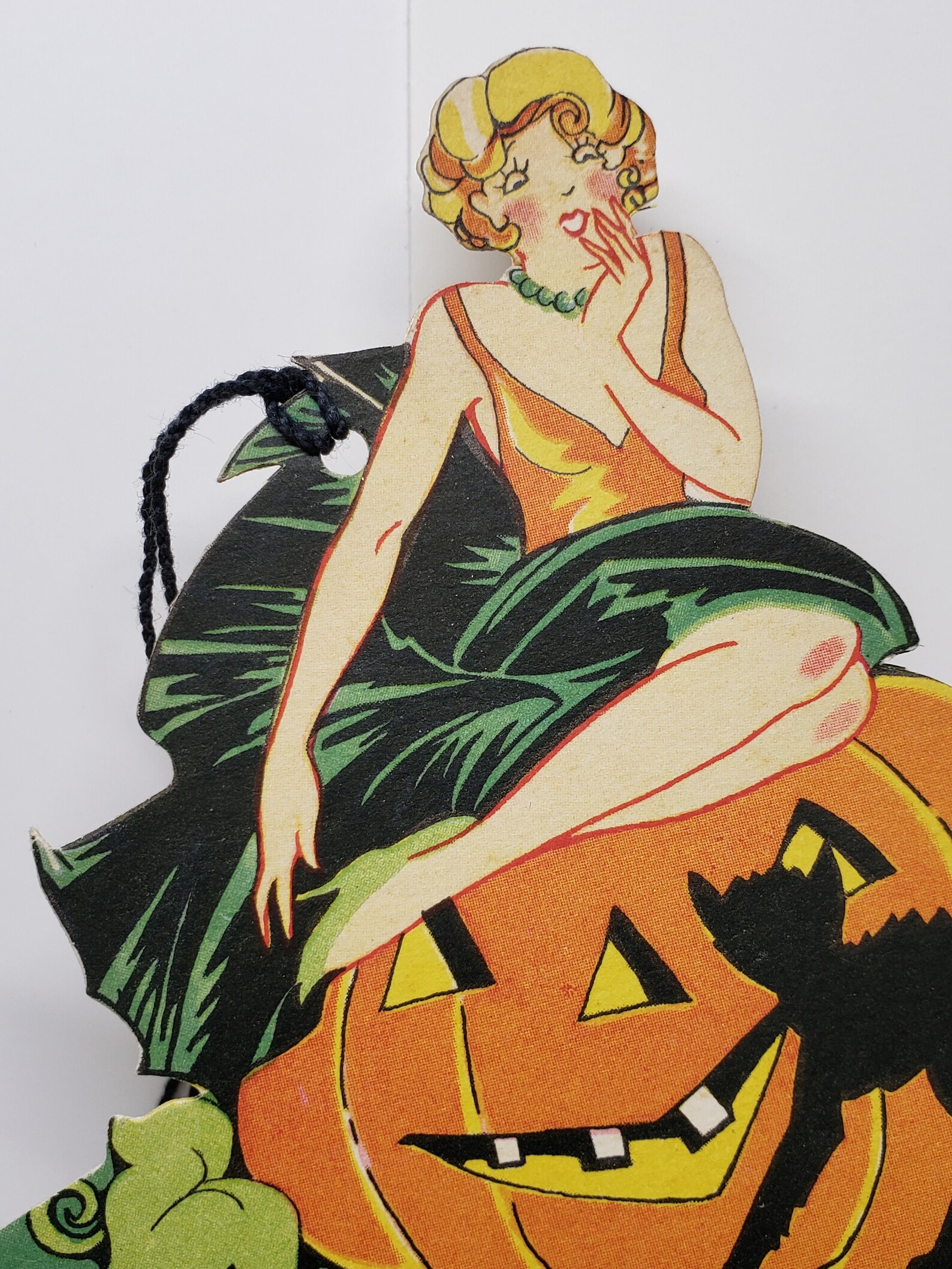 Art Deco 1920's-30's Unused Die Cut Henderson Line Halloween Bridge ...