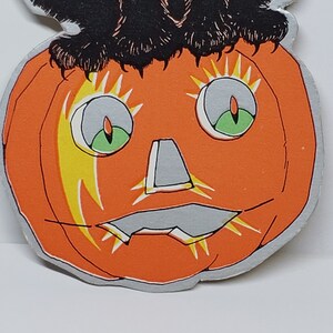 Vintage Unused 1930's Die Cut Silver Gilded Halloween Bridge Tally ...