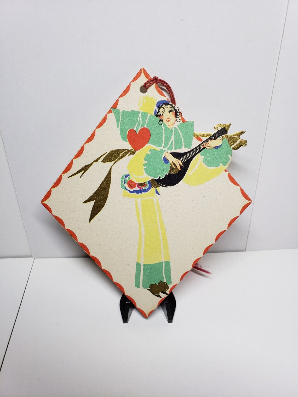 Art Deco Unused 1920's-30's Die Cut Gold Gilded Buzza Bridge Tally Card ...