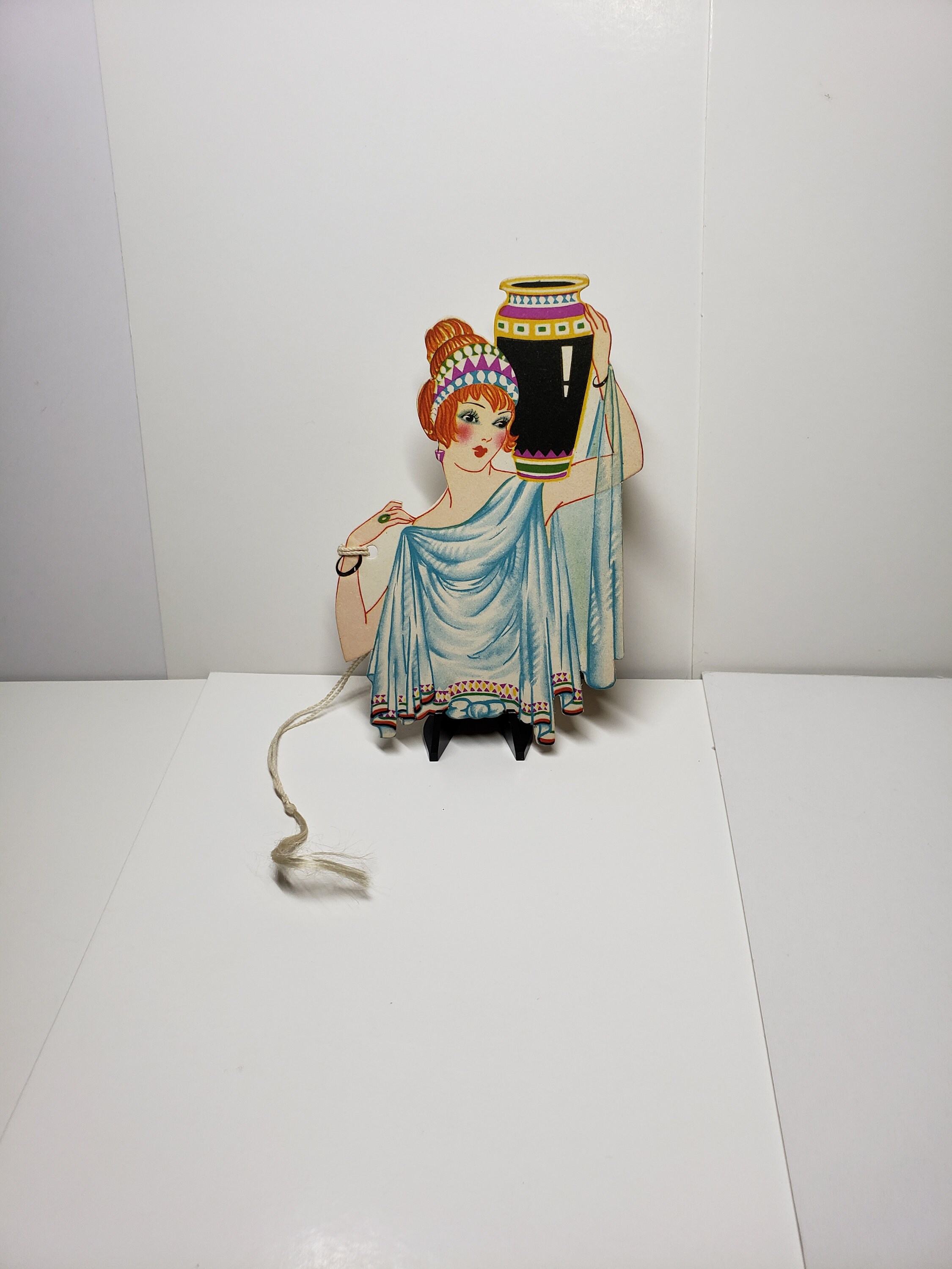 Gorgeous Unused Art Deco Die Cut Henderson Line 1920's Flapper Dressed ...