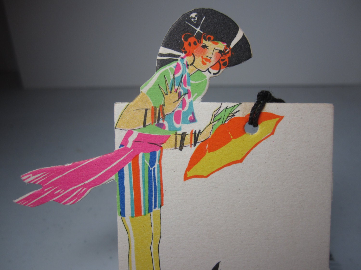 Vintage 1920's-30's Unused Art Deco Buzza Die Cut Halloween Bridge ...