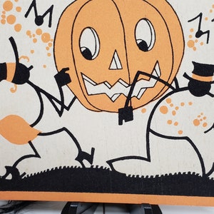Vintage 1930's-40's Art Deco Unused Gibson Halloween Bridge Tally With ...