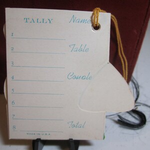 Vintage 1930's-40's Art Deco Unused Die Cut Halloween Bridge Tally Card ...
