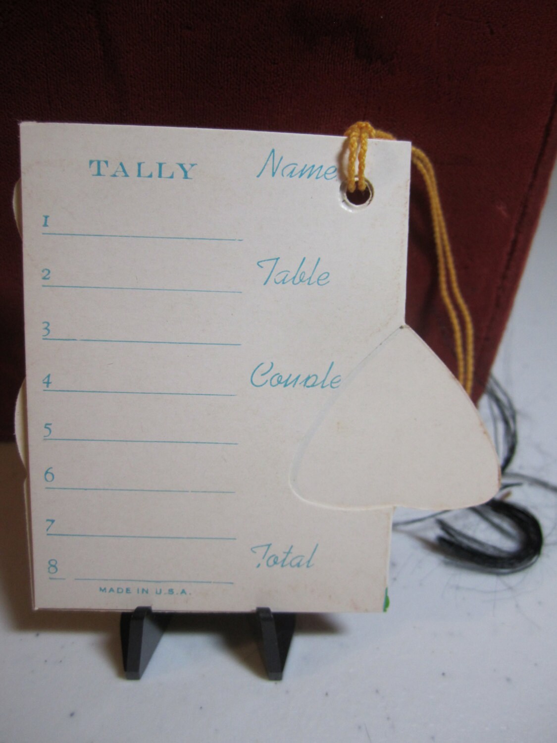 Vintage 1930's-40's Art Deco Unused Die Cut Halloween Bridge Tally Card ...
