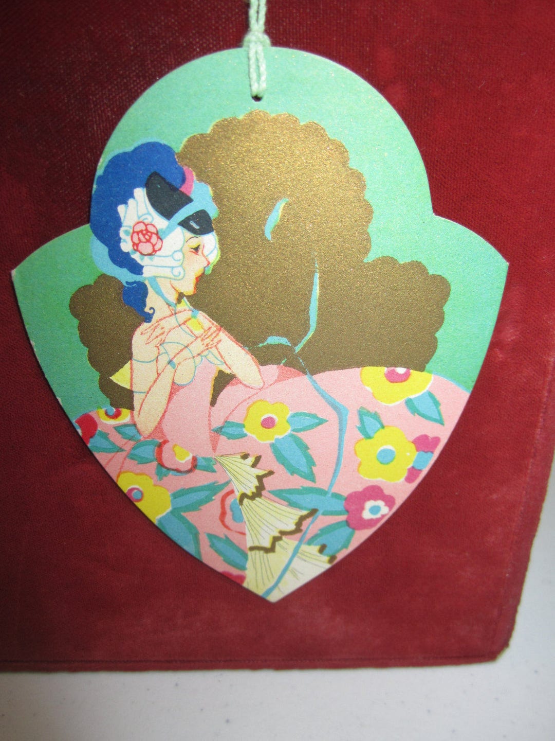 Art Deco Unused 1920's Die Cut P.F Volland Bridge Tally Colorful ...