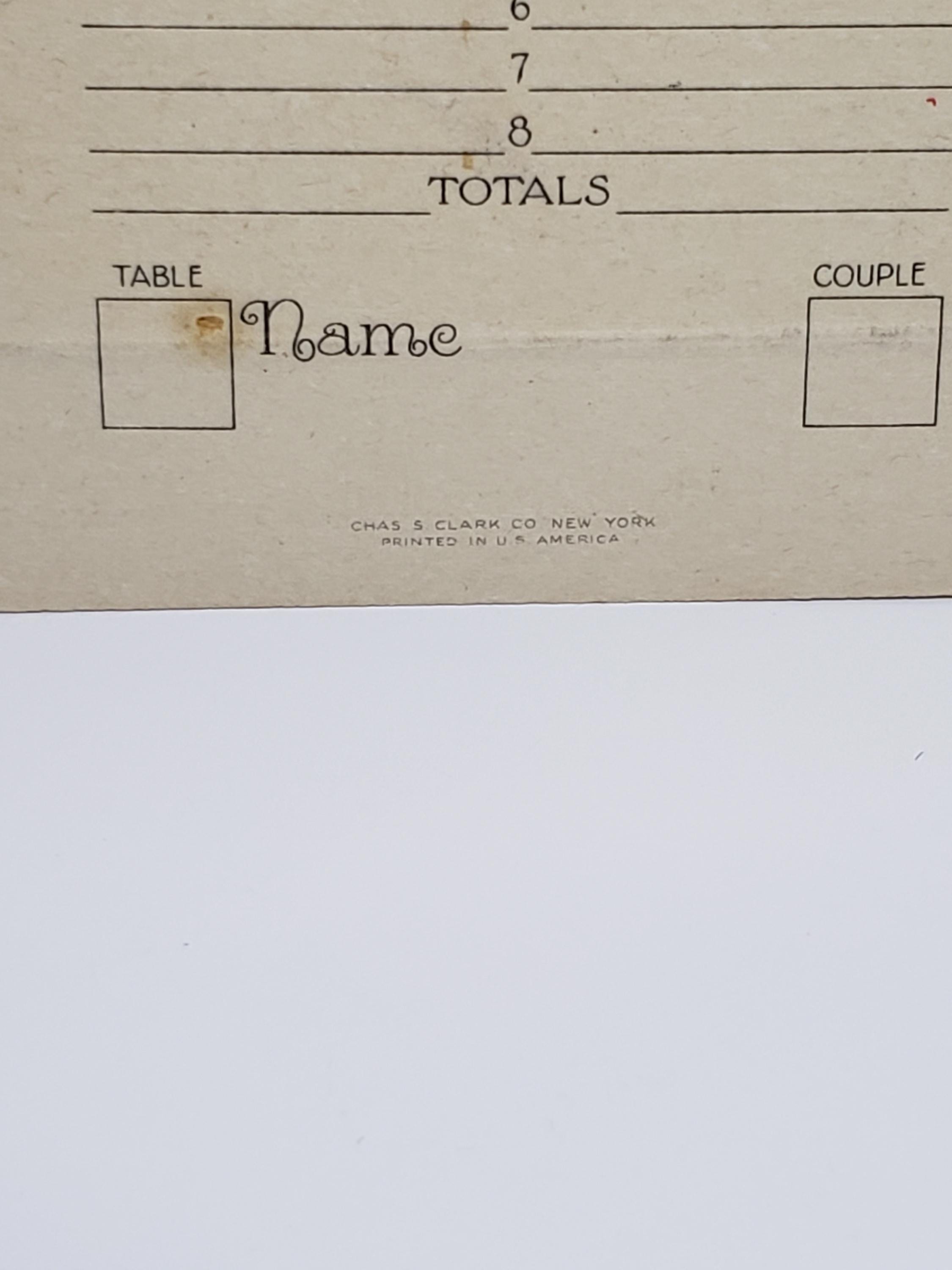 Vintage Unused 1920's Die Cut Halloween Bridge Tally Place Card Jol ...