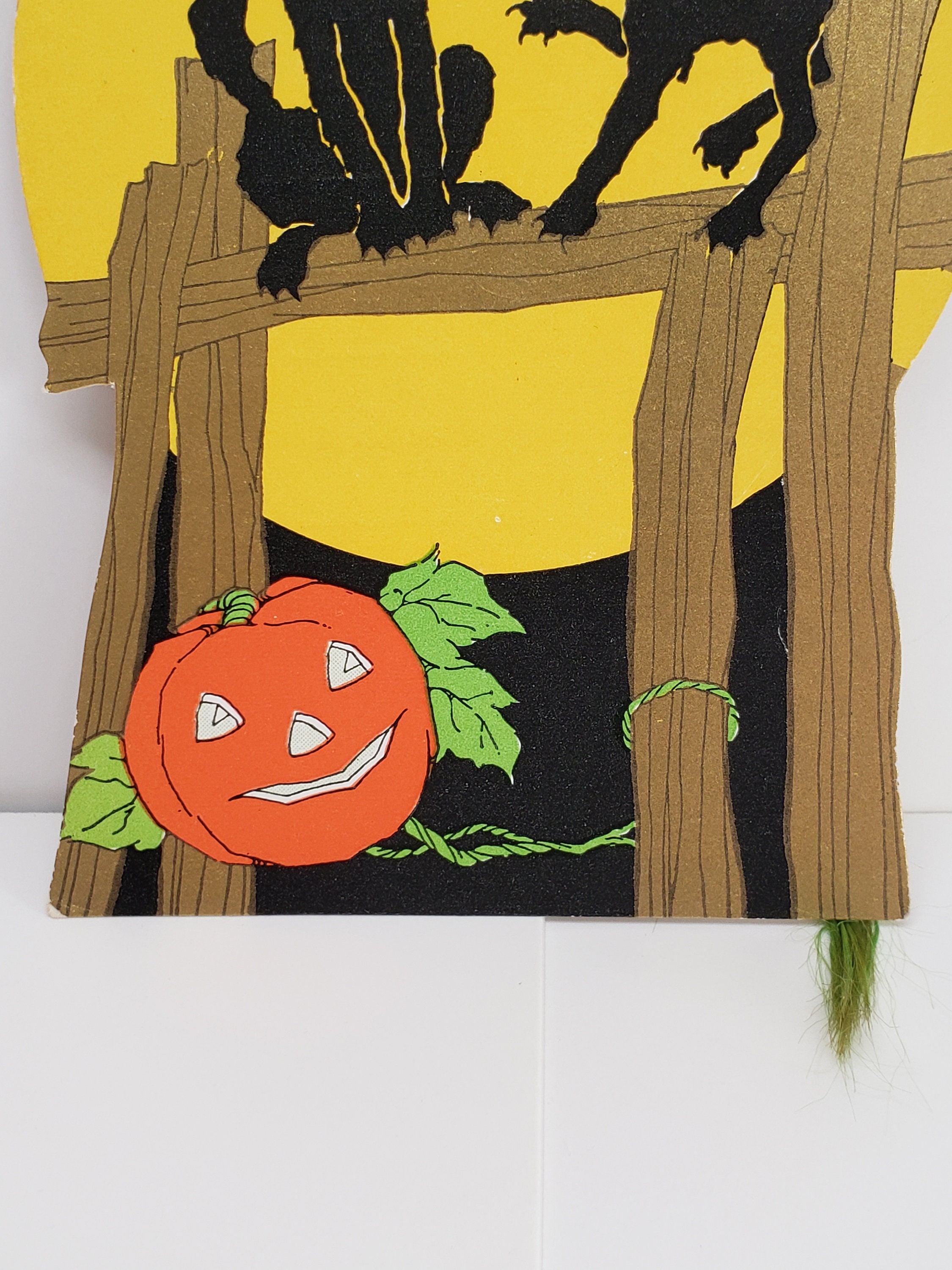 Art Deco 1930's Unused Whitney Die Cut Gold Gilded Halloween Bridge ...