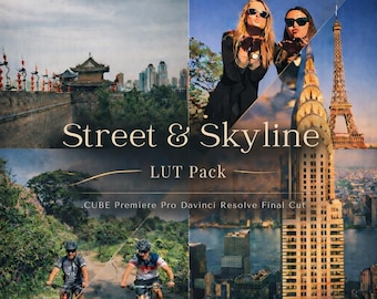 Urban Cinematic LUTs | Street & Skyline Film Look (30 .CUBE Presets)