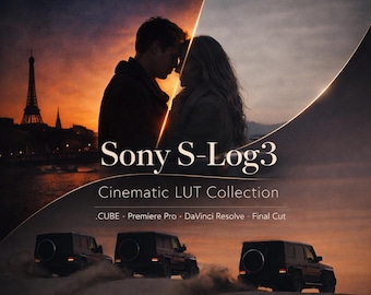Sony S-Log3 Cinematic LUTs (.CUBE) for DaVinci Resolve & Premiere | Film Look