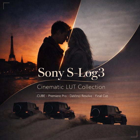 Sony S-Log3 Cinematic LUTs (.CUBE) for DaVinci Resolve & Premiere | Film Look
