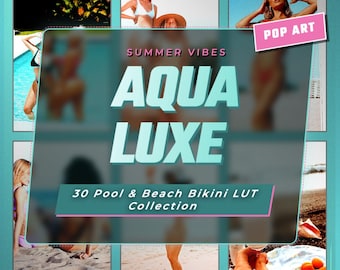 Cinematic LUTs (.CUBE) 30 LUT Pack | Pool & Beach Summer Color Grade Sony S-Log3