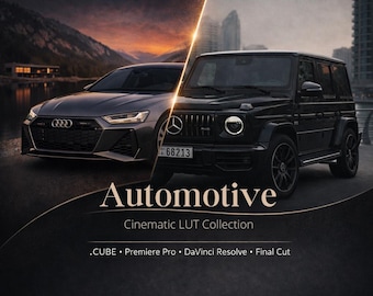 Automotive Cinematic LUTs | Sony S-Log3 .CUBE Color Grading Pack