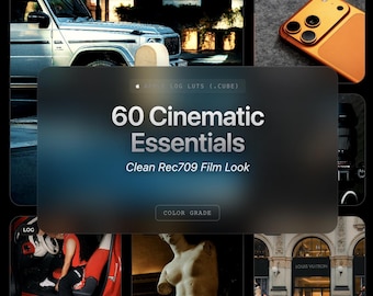 iPhone Apple Log LUTs Elite Series | 60 Cinematic Essentials, Clean Film Look (.CUBE)
