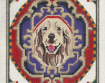 NEEDLEPOINT CLEARANCE SALE /Needlepoint Dog Portrait / Cocker Spaniel
