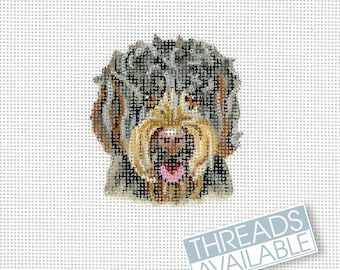 Labradoodle Needlepoint / Dog Needlepoint Canvas / Hand Painted Needlepoint Canvas