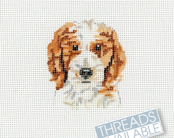 Goldendoodle Needlepoint /Two Color Doodle/Dog Needlepoint Canvas/Hand Painted Needlepoint Canvas
