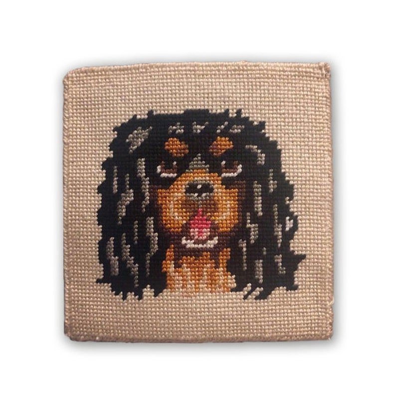 Dog Needlepoint Canvas/hand Painted Needlepoint Canvas/tiny Etsy