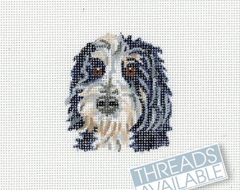 Bernedoodle Needlepoint /Dog Needlepoint/Hand Painted Needlepoint Canvas