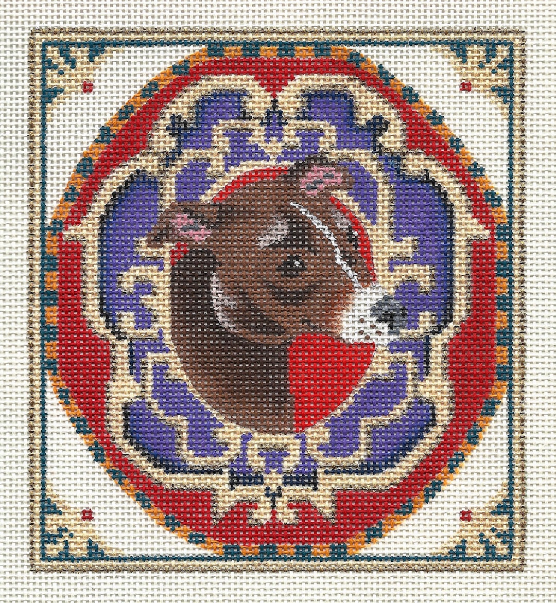 NEEDLEPOINT CLEARANCE SALE/ Needlepoint Dog Portrait /greyhound Etsy